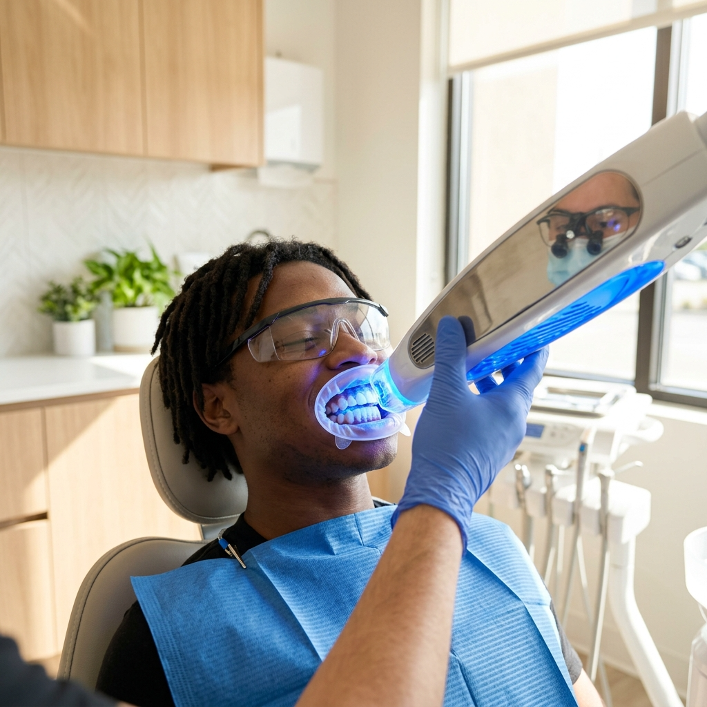 Professional teeth whitening in Guzape Abuja at Aster Smiles Dental Clinic