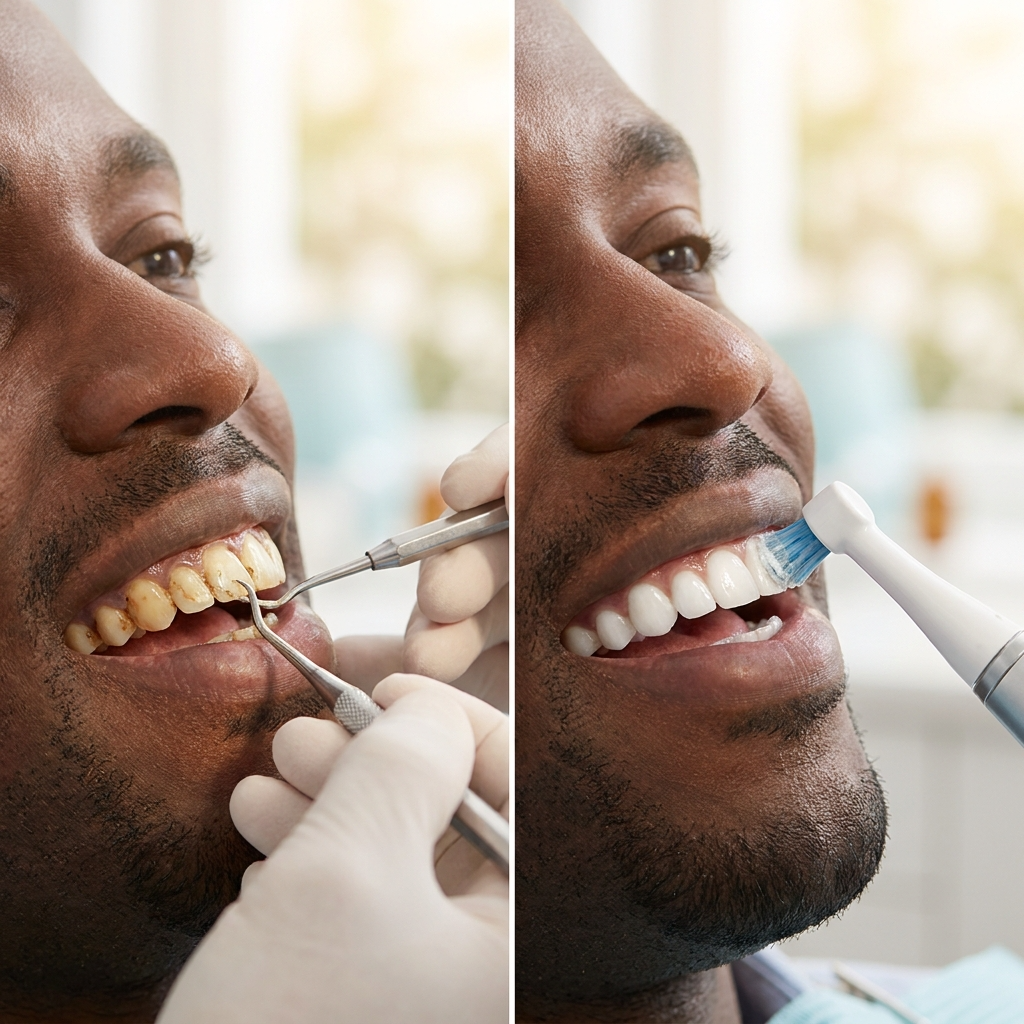 Dental scaling and polishing in Guzape Abuja at Aster Smiles Dental Clinic